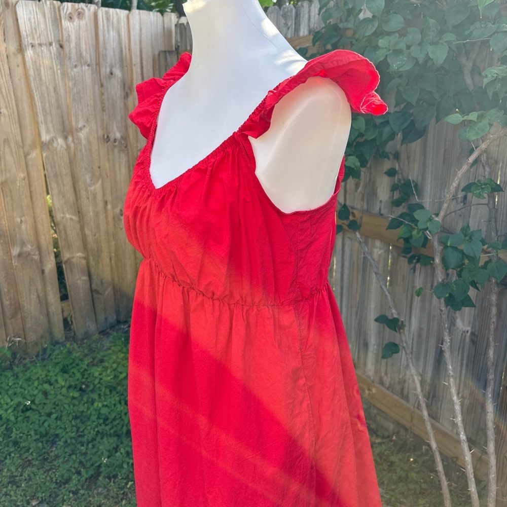 Universal Thread Women's Red Flutter Cap Sleeve M… - image 2